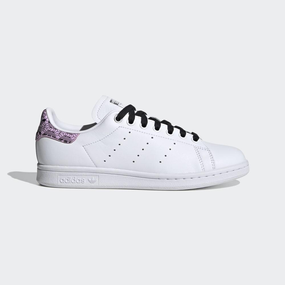 Adidas Women's Stan Smith Originals Shoes White/Black Ireland EH2038